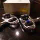 DuraAce PD-7700 Pedalen, SPD-R, rechte Seite neu, linke Seite zu Testzwecken montiert 1
