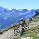 Die Bikeparks in den Alpen lieferten ein grandioses Panorama