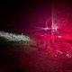 Mountainbike-Fahrt in der Nacht