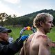 Bernard Kerr after crashing at Dinas Mawddwy, Wales, during RedBull Hardline on 8th September. // Nathan Hughes / Red Bull Content Pool // SI202209090625 // Usage for editorial use only //