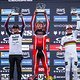 Oli Clark gewinnt vor Max Alran und Asa Vermette.