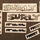 SURLY Pugsley Special Ops - Decal Set *shiny silver*