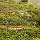 Matthys Beukes and Julian Jessop during stage 6 of the 2018 Absa Cape Epic Mountain Bike stage race held from Huguenot High in Wellington, South Africa on the 24th March 2018

Photo by Sam Clark/Cape Epic/SPORTZPICS

PLEASE ENSURE THE APPROPRIATE