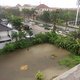 Gerade, als wir mit dem Bau des Pumptracks loslegen wollte, zeigte sich der Februar in Bali von seiner Regenseite