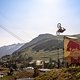 Auch der französische Polygon Team-Rider Yannick Granieri zeigten einen beeindruckenden Backflip von der knapp fünf Meter hohen Red Bull Wing.