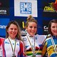 Die schnellsten Damen der Welt: Irina Kalentieva, Pauline Ferrand-Prevot und Yana Belomoina.