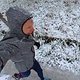 Füürobäjoggingrundi im schneegestöber.