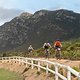 Riders cycle past horse paddocks during stage 1 of the 2019 Absa Cape Epic Mountain Bike stage race held from Hermanus High School in Hermanus, South Africa on the 18th March 2019.

Photo by Xavier Briel/Cape Epic

PLEASE ENSURE THE APPROPRIATE C