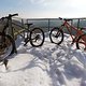 Bikes im Schnee