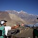 Uphill nach Muktinath - das steilste Stück liegt schon hinter uns.