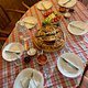 crossborder mtb pi-16 Mazedonsiches Frühstück mit Burek, Käse, Tomaten, Gurken