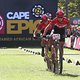Ariane Lüthi (back) &amp; Maja Wloszczowska (front) of Kross-Spur Racing sprint to the lin to finish in 3rd place during stage 4 of the 2019 Absa Cape Epic Mountain Bike stage race from Oak Valley Estate in Elgin, South Africa on the 21st March 2019.

