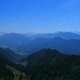 Panoramabild vom Hochfelln nach Süden