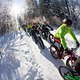 Bei eisigen Temperaturen ging es 130 km über schneebedeckte Trails