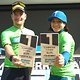 Die beiden strahlenden Sieger des Prologs: Fabian Rabensteiner und Chiara Teocchi konnten sich auf dem ersten Tagesabschnitt über 16 Kilometer durchsetzen