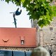 Superman Seatgrab hoch über den Straßen Nürnbergs