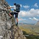 Unterwegs auf dem Karhorn Klettersteig mit dem Impetro Gear Mountain Pack