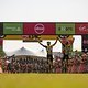 Overall winners Nino Schurter &amp; LArs Forster cross the line on the final stage (stage 7) of the 2019 Absa Cape Epic Mountain Bike stage race from the University of Stellenbosch Sports Fields in Stellenbosch to Val de Vie Estate in Paarl, South Africa