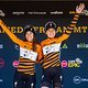 Haley Batten and Sofia Gomez Villafane after stage 5 of the 2022 Absa Cape Epic Mountain Bike stage race from Elandskloof in
Greyton to Stellenbosch, South Africa on the 25th March. 2022. Photo Sam Clark/Cape Epic