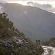 Riders cresting the Rusty Gate climb during stage 5 of the 2022 Absa Cape Epic Mountain Bike stage race from Elandskloof in Greyton to Stellenbosch, South Africa on the 25th March 2022.