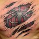 cool-3d-spiderman-tattoo-design