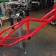 Cannondale Hooligan 2015, Acid red, ready for assembly.