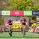 Mariske Strauss and Candice Lill during stage 5 of the 2022 Absa Cape Epic Mountain Bike stage race from Elandskloof in
Greyton to Stellenbosch, South Africa on the 25th March. 2022. Photo Sam Clark/Cape Epic