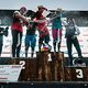 Your podium for the  Mons Royale Dual Speed and Style at Crankworx in Rotorua, New Zealand. is 1st - Jill Kitner and Tomas Slavik, 2nd - Casey Brown and Kyle Strait, 3rd - Adrien Loron, 4th - Greg Watts  (Photo by Clint Trahan/Crankworx)