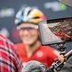 Pauline Ferrand Prevot of BMC MTB Racing win stage 4 of the 2022 Absa Cape Epic Mountain Bike stage race from Elandskloof in Greyton to Elandskloof in Greyton, South Africa on the 24th March 2022.