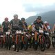 The leading bunch during stage 1 of the 2019 Absa Cape Epic Mountain Bike stage race held from Hermanus High School in Hermanus, South Africa on the 18th March 2019.

Photo by Shaun Roy/Cape Epic

PLEASE ENSURE THE APPROPRIATE CREDIT IS GIVEN TO