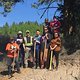 MTB Trailbau mit Indianer Crew der Shuswap Indianer vom Stamm Xats&#039;ull n