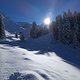 Schnee Wanderung in der Schweiz
660 hm hoch 
870 hm bergab
meist unverspurt in knietiefem Schnee