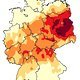 Grafisch dargestellt zeigt der Waldbrandgefahrenindex tagesaktuell die Gefahrenschwerpunkte.