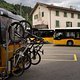 Vom Bahnhof Ilanz geht es mit dem Postbus zurück nach Flims ...