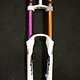Rock Shox Boxxer Purple and Copper Stanchions WECB MKII coating.
