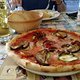 Pizza Ortolana in der Antica Cantina in Dimaro