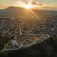 Sonnenuntergang oberhalb von Prizren.