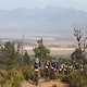 Mixed Green jersey holder Laura Stark of TBR-Werner leads a group up a climb during stage 2 of the 2019 Absa Cape Epic Mountain Bike stage race from Hermanus High School in Hermanus to Oak Valley Estate in Elgin, South Africa on the 19th March 2019