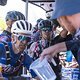 Rider cools down under the USN tent during a extremely hot Stage 3 of the 2025 Absa Cape Epic Mountain Bike stage race held at Fairview, Paarl, Cape Town, South Africa on the 19th March 2025. Photo by Dom Barnardt/Cape Epic
PLEASE ENSURE THE APPROPRI