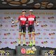 Phillip Buys and Pieter DuToit of Pyga EuroSteel in the red African leaders jersey during stage 5 of the 2021 Absa Cape Epic Mountain Bike stage race from CPUT Wellington to CPUT Wellington, South Africa on the 22nd October 2021

Photo by Nick Muzik/