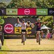 Karl Platt and Christoph Sauser of songo NinetyOne Epic Legends during stage 1 of the 2022 Absa Cape Epic Mountain Bike stage race from Lourensford Wine Estate to Lourensford Wine Estate, South Africa on the 21st March 2022. Photo by Gary Perkin