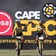 Nino Schurter and Lars Forster of Scott-SRAM MTB-Racing celebrate finishing second on stage 6 of the 2019 Absa Cape Epic Mountain Bike stage race from the University of Stellenbosch Sports Fields in Stellenbosch, South Africa on the 23rd March 2019