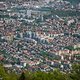 Vom Start hat man eine gute Sicht auf die Stadt Maribor