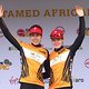 Overall womens race leaders Anna van der Breggen &amp; Annika Langvad of Investec-Songo-Specialized during stage 3 of the 2019 Absa Cape Epic Mountain Bike stage race held from Oak Valley Estate in Elgin, South Africa on the 20th March 2019.

Photo by 