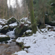 Wasserfälle im Schnee, Abstieg im Dunkeln gar nicht so leicht, sieht ja iwie alles aus wie ein Pfad... Definitiv Zeit, Gamaschen zu haben :) . Auf dem Weg zum Auto dann noch etwas unheimliche Begegnung im Lampenkegel... :D