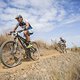 Sabine Spitz and Yana Belomoina during the final stage (stage 7) of the 2016 Absa Cape Epic Mountain Bike stage race from Boschendal in Stellenbosch to Meerendal Wine Estate in Durbanville, South Africa on the 20th March 2016

Photo by Dominic Barn