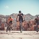 Daniel Gathof, Remi Laffont und Simon Gegenheimer biking in Petra