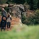 Der Drop nach dem Wallride ist nicht riesig, dennoch sollte man die Landung kennen.