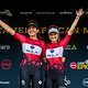 Candice Lill and Mariske Strauss after stage 4 of the 2022 Absa Cape Epic Mountain Bike stage race from Elandskloof in
Greyton to Elandskloof in Greyton, South Africa on the 24th March 2022. Photo Sam Clark/Cape Epic