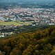 Hoch über Maribor startet die Strecke dann etwas unterhalb der Gondelstation